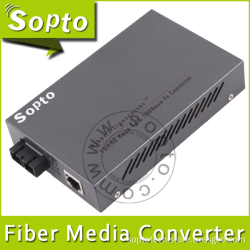 Remote Standalone 10 100m Fiber Optic Media Converters (SPM-ET435-N60S)